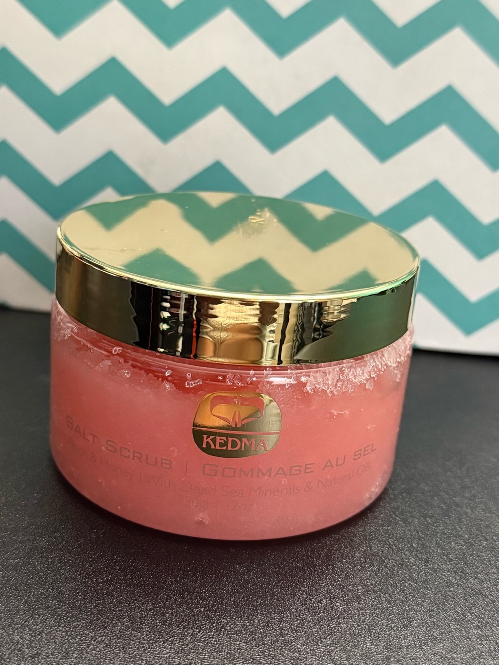 Pink Salt Body Scrub with Gold Lid — Hydrating Exfoliant